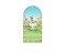 Painel De Festa Romano 1,00x2,00- Safari Cute Florido 034 - Imagem 1
