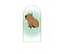 Painel De Festa Romano 1,00x2,00- Safari Capivara Cute 046 - Imagem 1