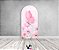 Painel De Festa Romano 1,00x2,00- Borboleta Rosa no Campo Floral 048 - Imagem 2