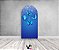Painel De Festa Romano 1,00x2,00- Borboletas com Efeito Glitter Azul 053 - Imagem 2