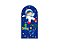 Painel Romano Veste Fácil 1,00x2,00 - Astronauta Cute Azul  014 - Imagem 1