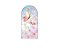 Painel Romano Veste Fácil 1,00x2,00 - Borboleta Bege e Rosa 002 - Imagem 1