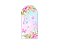 Painel Romano Veste Fácil 1,00x2,00 - Borboletas Frame Floral Rosa 019 - Imagem 1