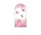 Painel Romano Veste Fácil 1,00x2,00 - Borboletas Rosa Floral 035 - Imagem 1