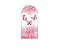 Painel Romano Veste Fácil 1,00x2,00 - Borboletas Floral Rosa Claro 036 - Imagem 1