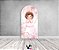 Painel Romano Veste Fácil 1,00x2,00 - Batizado Anjinha Cute Floral 027 - Imagem 2