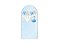 Painel Romano Veste Fácil 1,00x2,00 - Chá de Bebê Baby Azul 017 - Imagem 1