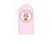 Painel Romano Veste Fácil 1,00x2,00 - Chá de Bebê Ursa Cute Rosa 059 - Imagem 1