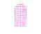 Painel De Festa Romano 1,00x2,00- Estampa Grid Quadriculado Rosa 074 - Imagem 1
