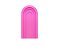 Painel De Festa Romano 1,00x2,00- Parede Arco Portal com Curvas Pink 008 - Imagem 1
