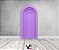 Painel De Festa Romano 1,00x2,00- Parede Arco Portal com Curvas Roxo 011 - Imagem 2