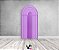 Painel De Festa Romano 1,00x2,00- Parede Arco Portal Curvas Ripadas Roxo 022 - Imagem 2