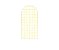 Painel Romano Veste Fácil 1,00x2,00 - Estampa Grid Quadriculado Amarelo 064 - Imagem 1