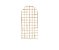 Painel Romano Veste Fácil 1,00x2,00 - Estampa Grid Quadriculado Marrom 072 - Imagem 1