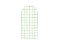 Painel Romano Veste Fácil 1,00x2,00 - Estampa Grid Quadriculado Verde 078 - Imagem 1