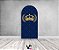 Painel Romano Veste Fácil 1,00x2,00 - Coroa Realeza Azul Escuro Folhagem Dourada 009 - Imagem 2