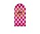 Painel Romano Veste Fácil 1,00x2,00 - Coroa Realeza Capitonê Pink 018 - Imagem 1
