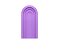 Painel Romano Veste Fácil 1,00x2,00 - Parede Arco Portal com Curvas Roxo 011 - Imagem 1