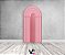 Painel Romano Veste Fácil 1,00x2,00 - Parede Arco Portal Curvas Ripadas Rosa Médio 020 - Imagem 2