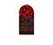 Painel De Festa Romano 1,00x2,00- Efeito Madeira com Pétalas de Flores 016 - Imagem 1