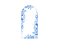 Painel De Festa Romano 1,00x2,00- Bride To Be Floral Azul 124 - Imagem 1