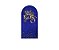 Painel Romano Veste Fácil 1,00x2,00 - Feliz Dia dos Pais Azul e Dourado 125 - Imagem 1
