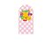Painel Romano Veste Fácil 1,00x2,00 - Frutinhas Cute Xadrez Rosa 052 - Imagem 1
