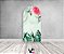 Painel Romano Veste Fácil 1,00x2,00 - Flor Rosa com Efeito Mármore Verde 024 - Imagem 2