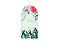 Painel Romano Veste Fácil 1,00x2,00 - Flor Rosa com Efeito Mármore Verde 024 - Imagem 1