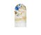 Painel Romano Veste Fácil 1,00x2,00 - Floral Azul e Dourado 026 - Imagem 1