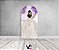 Painel Romano Veste Fácil 1,00x2,00 - Princesa Vestido Branco e Flores Lilás 090 - Imagem 2