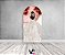 Painel Romano Veste Fácil 1,00x2,00 - Princesa Vestido Branco com Flores Vermelhas 097 - Imagem 2