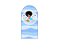 Painel Romano Veste Fácil 1,00x2,00 - Fundo do Mar Sereia Cute 011 - Imagem 1