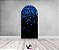 Painel Romano Veste Fácil 1,00x2,00 - Preto Efeito Glitter Azul Caindo 017 - Imagem 2