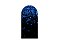 Painel Romano Veste Fácil 1,00x2,00 - Preto Efeito Glitter Azul Caindo 017 - Imagem 1
