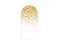Painel Romano Veste Fácil 1,00x2,00 - Branco Efeito Glitter Dourado 021 - Imagem 1