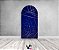 Painel Romano Veste Fácil 1,00x2,00 - Azul com Geométrico Prateado 029 - Imagem 2