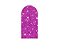 Painel Romano Veste Fácil 1,00x2,00 - Efeito Glitter Roxo 063 - Imagem 1