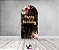 Painel Romano Veste Fácil 1,00x2,00 - Flores Happy Birthday Dourado 006 - Imagem 2