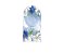 Painel Romano Veste Fácil 1,00x2,00 - Flores Aquarela Azul 149 - Imagem 1