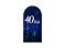 Painel Romano Veste Fácil 1,00x2,00 - 40 Anos 40TÃO Azul 177 - Imagem 1