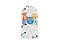 Painel Romano Veste Fácil 1,00x2,00 - Monstrinhos Festeiros Cute 002 - Imagem 1