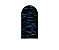 Painel Romano Veste Fácil 1,00x2,00 - Preto com Riscos Efeito Neon 007 - Imagem 1