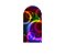 Painel Romano Veste Fácil 1,00x2,00 - Circulos Coloridos Efeito Neon 015 - Imagem 1