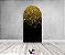 Painel De Festa Romano 1,00x2,00- Preto com Efeito Glitter Dourado 001 - Imagem 2