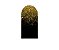 Painel De Festa Romano 1,00x2,00- Preto com Efeito Glitter Dourado 001 - Imagem 1