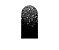 Painel De Festa Romano 1,00x2,00- Preto com Efeito Glitter Prateado 004 - Imagem 1