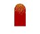 Painel De Festa Romano 1,00x2,00- Vermelho Efeito Glitter Dourado 105 - Imagem 1