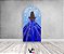 Painel De Festa Romano 1,00x2,00- Princesa Azul Efeito Glitter 200 - Imagem 2