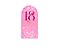 Painel De Festa Romano 1,00x2,00- 18 Anos Pink Efeito Glitter 214 - Imagem 1